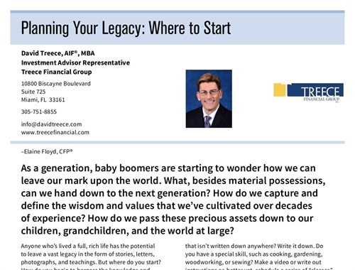 Legacy & Estate Planning Services | Treece Financial Group